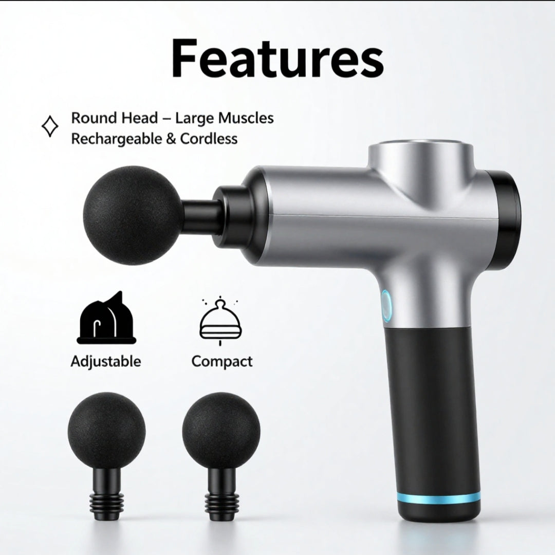 4-in-1 Deep Tissue Neck & Shoulder Massager – Smart Pain Relief with Heat & Vibration