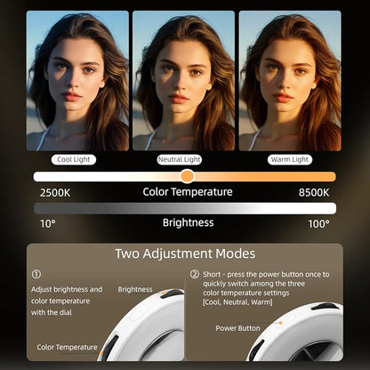 MagGlow™ Magnetic Fill Light for Phone – Rechargeable Selfie & TikTok Light