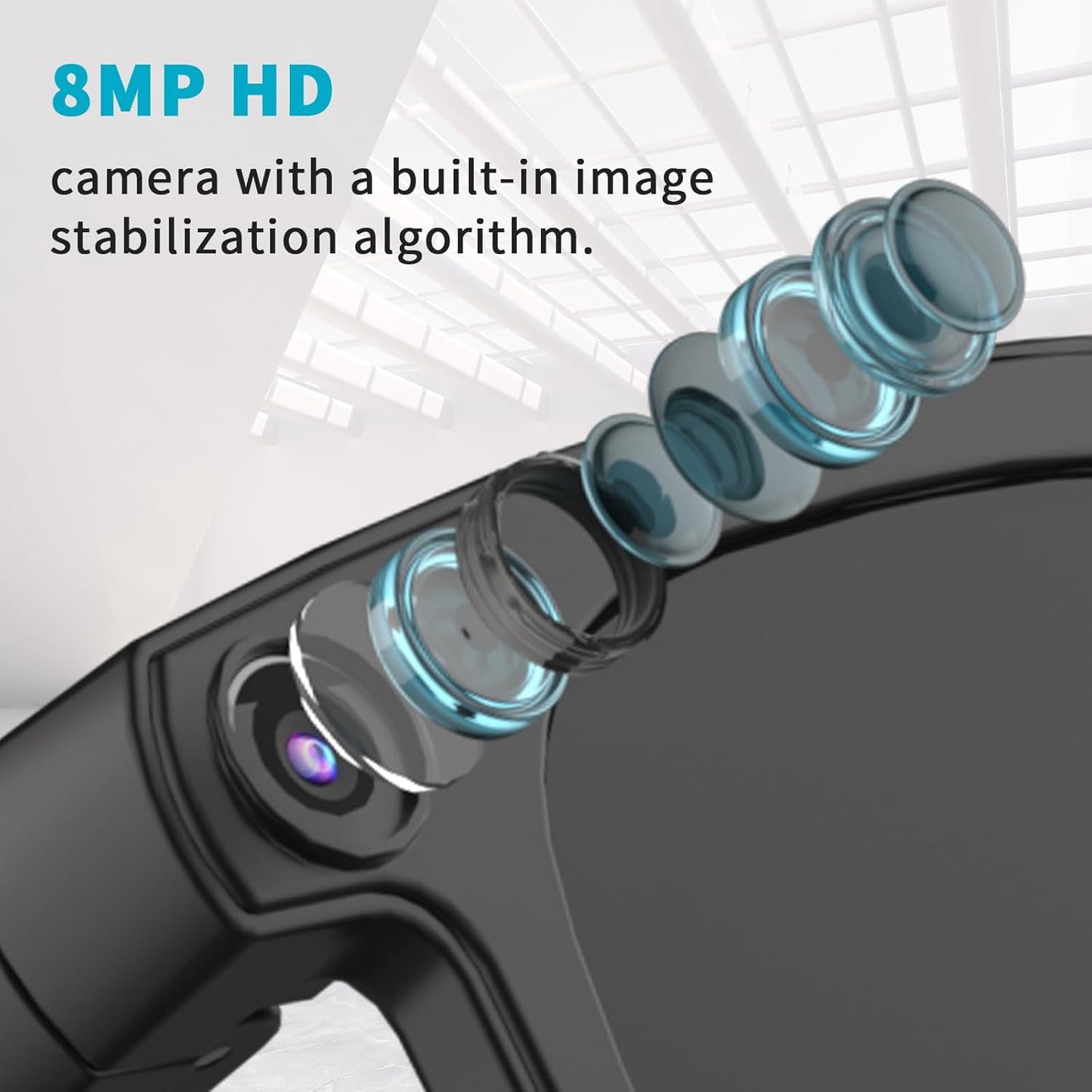 Smart Ai Glasses- Bluetooth Headset Glasses–Wireless Audio Sunglasses (Camera,Calls & Music)