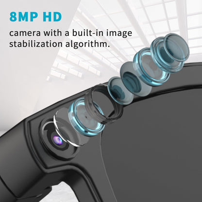 Smart Ai Glasses- Bluetooth Headset Glasses–Wireless Audio Sunglasses (Camera,Calls & Music)