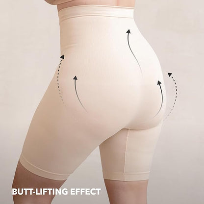 Women Seamless Shapewear Shorts-Premium Waist Sculpting Shapewear- Invisible Shapewear for All-Day Confidence