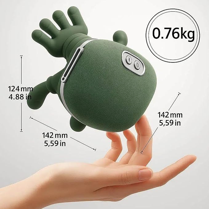 Portable Neck and Shoulder Massager with Soothing Heat, 4D Deep-Kneading Rechargeable Massage Device for Back and Body Use at Home, Office or On the Go!