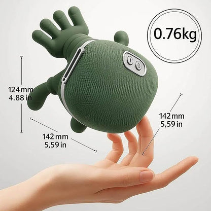 Portable Neck and Shoulder Massager with Soothing Heat, 4D Deep-Kneading Rechargeable Massage Device for Back and Body Use at Home, Office or On the Go!