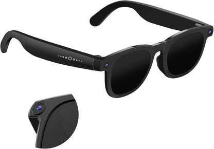 Smart Ai Glasses- Bluetooth Headset Glasses–Wireless Audio Sunglasses (Camera,Calls & Music)