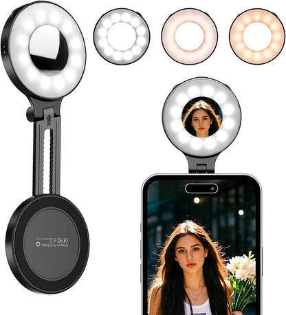 MagGlow™ Magnetic Fill Light for Phone – Rechargeable Selfie & TikTok Light