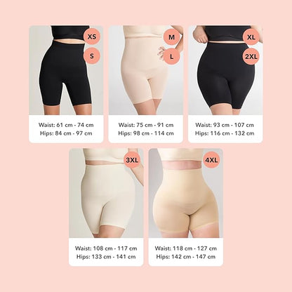 Women Seamless Shapewear Shorts-Premium Waist Sculpting Shapewear- Invisible Shapewear for All-Day Confidence