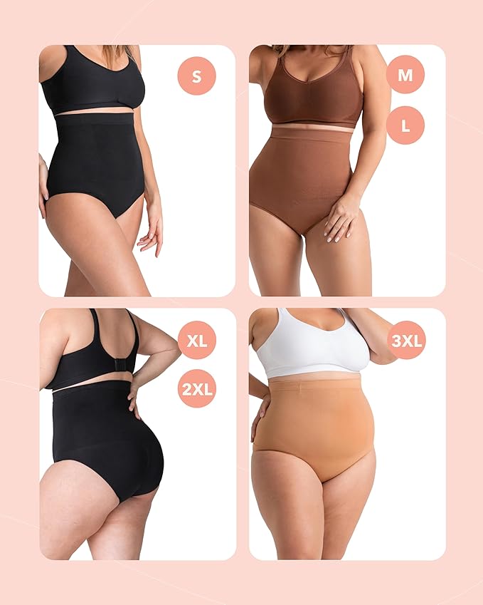 Women Seamless Shapewear Shorts-Premium Waist Sculpting Shapewear- Invisible Shapewear for All-Day Confidence